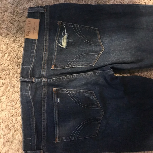 Dark denim distressed Hollister Jeans - Picture 4 of 6